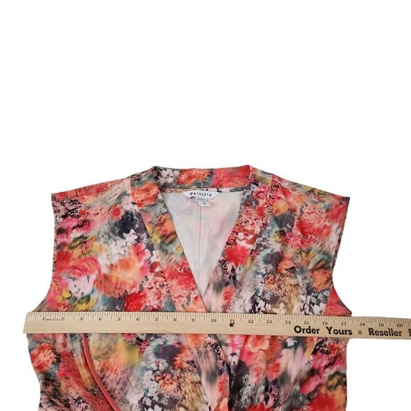 Athleta Marlow Romper Womens XS Multicolor Floral Stretch Spring Outdoor Bloom - Picture 11 of 12